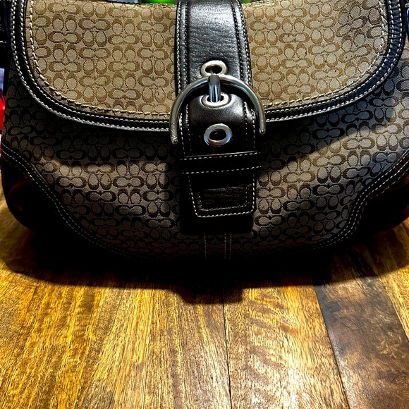 Coach Handbags - Coach bag excellent condition vintage brown and tan clean inside and out!